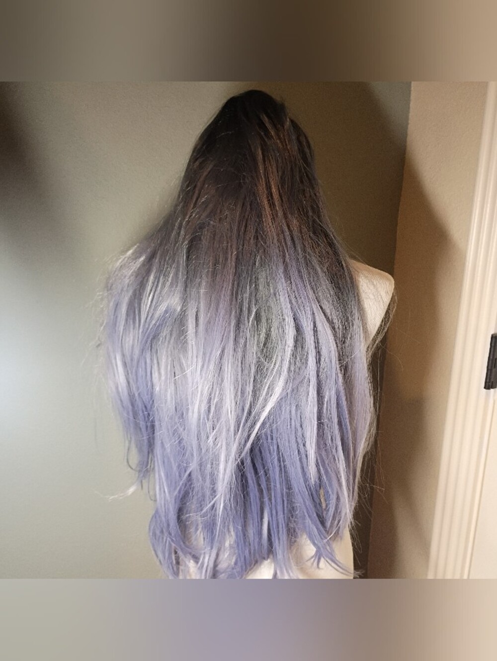 Uniwigs NEW Long Ombre Lavender to Geey Women’s Wig